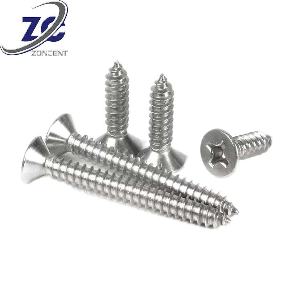 Customized Cold heading Screw M2 M3 M4 M5 M6 dry wall Pan Flat Truss Phillip Head Self Tapping Screw drywall screws