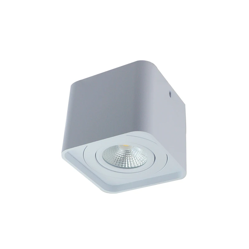 European Minimalist Style Surface Mounted Spotlight Warm Light LED Square Ceiling Mounted Downlight