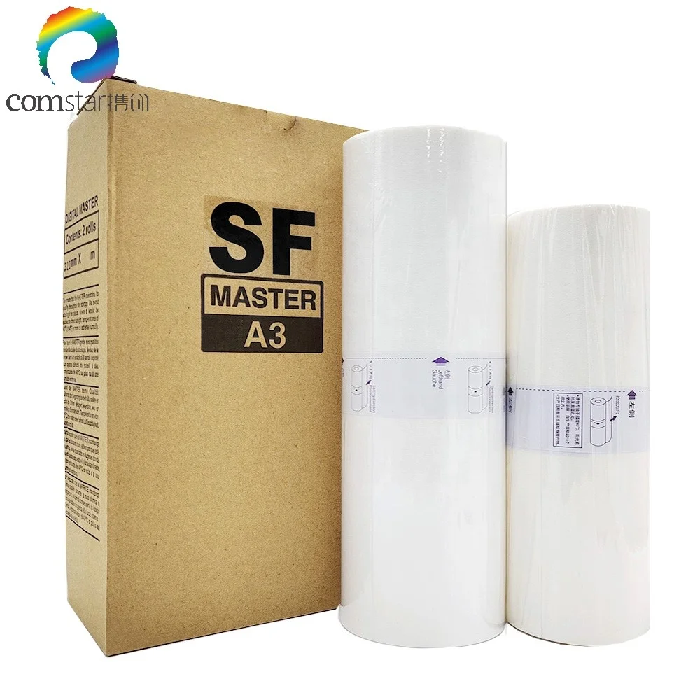 Comstar Compatible RISOs SF F type Master for Risographs Ink and Master Roll  A4 B4 A3 with Upgrade Chip