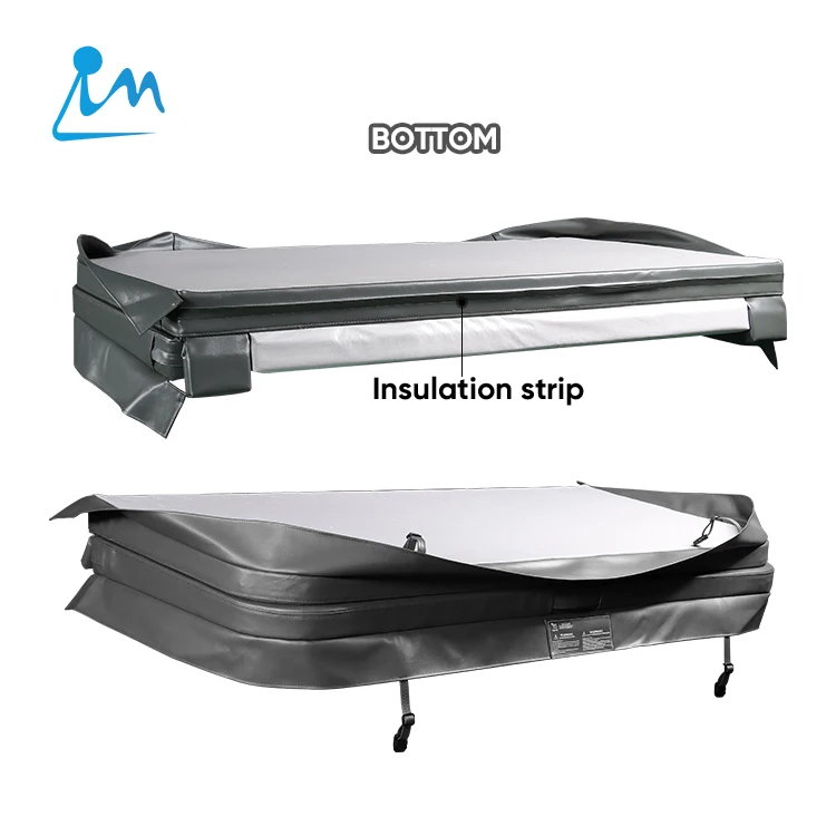 Dark Grey Hot Tub Spa Cover Customized Shape Hot Tub Protect Swimming Pool Spa Cover