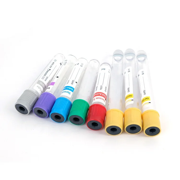 Vet Medical Consumables 5 ml i0 cc 10ml Plastic Vaccum Blood Sample Collection Tube Hospital Clinic Pet Blood Tube