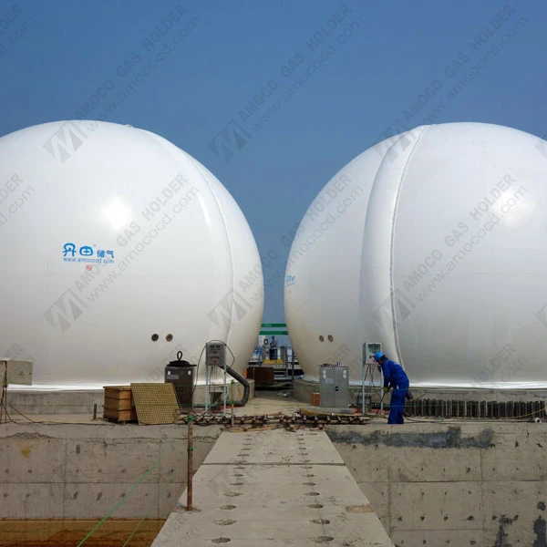 Automatic Control Membrane biogas gasholder balloon for biogas plant