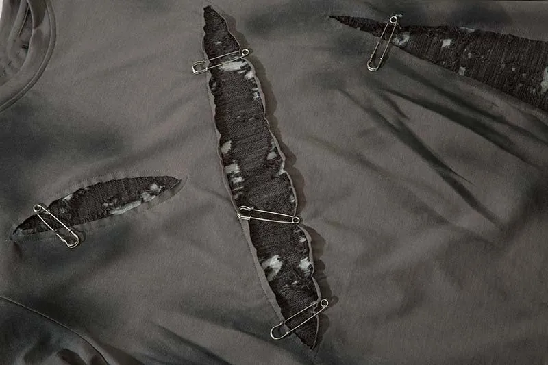 High Quality Promotional Custom Your Own Brand Cotton Fabric Thick Dsitressed Street Style T Shirts