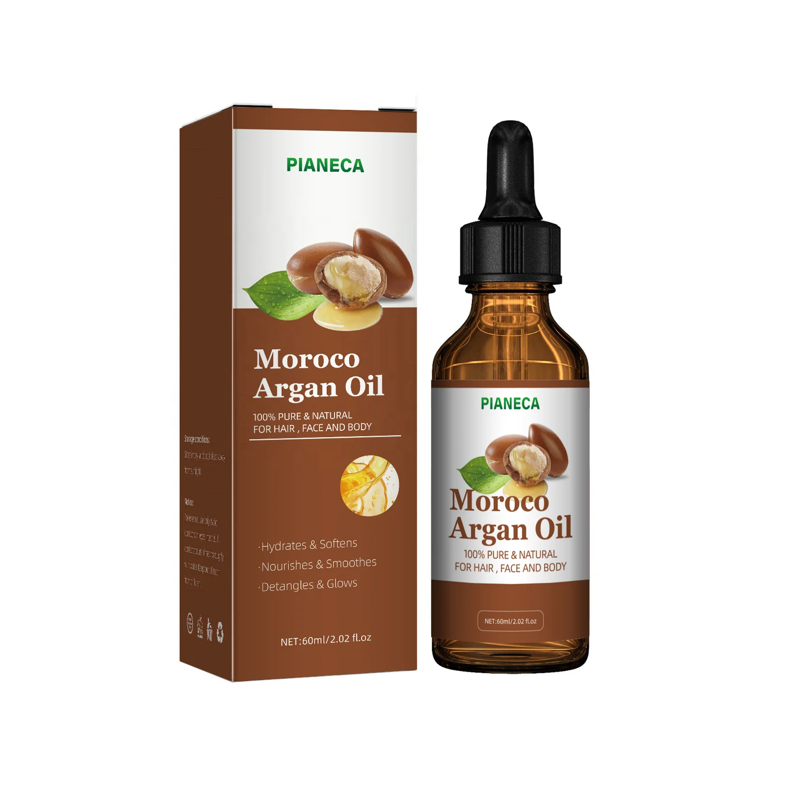 OEM Wholesale Organic Plant Extract Argan Oil Essence for Hair Treatment 100% Pure Natural Moroco Argan Oil