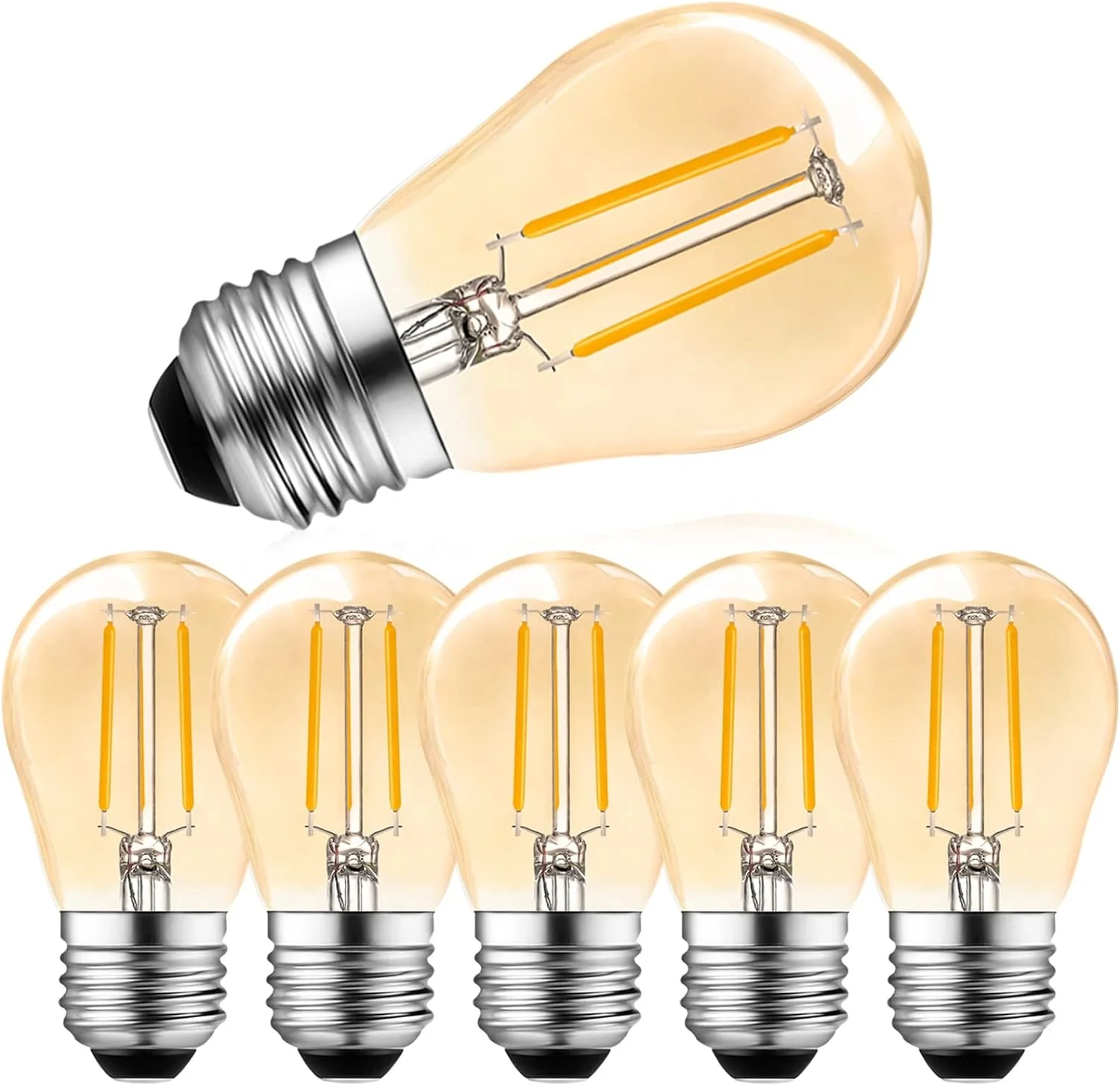 LED Bulb small lamp iron led living room decoration full power led lamp  a60  4W 6W 8W 10w Warm White AMBER  Flexible Filament