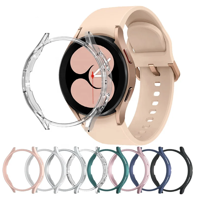 PC Half Cover Case For Samsung Galaxy Watch 6 Accessories For galaxy watch4 5 Pro Protective Case