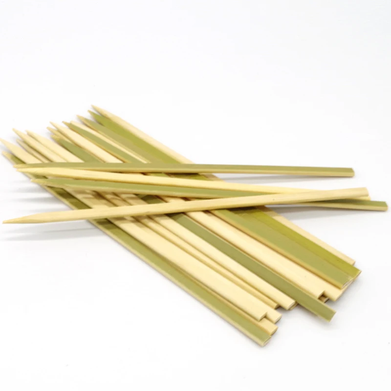 Экологичная плоская форма для барбекю, шпажки, вращающийся гриль для барбекю, деревянный шпаг для кебаба