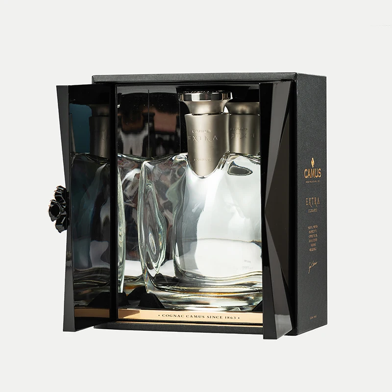  Custom High Glossy Extravagant Black Wooden Wine