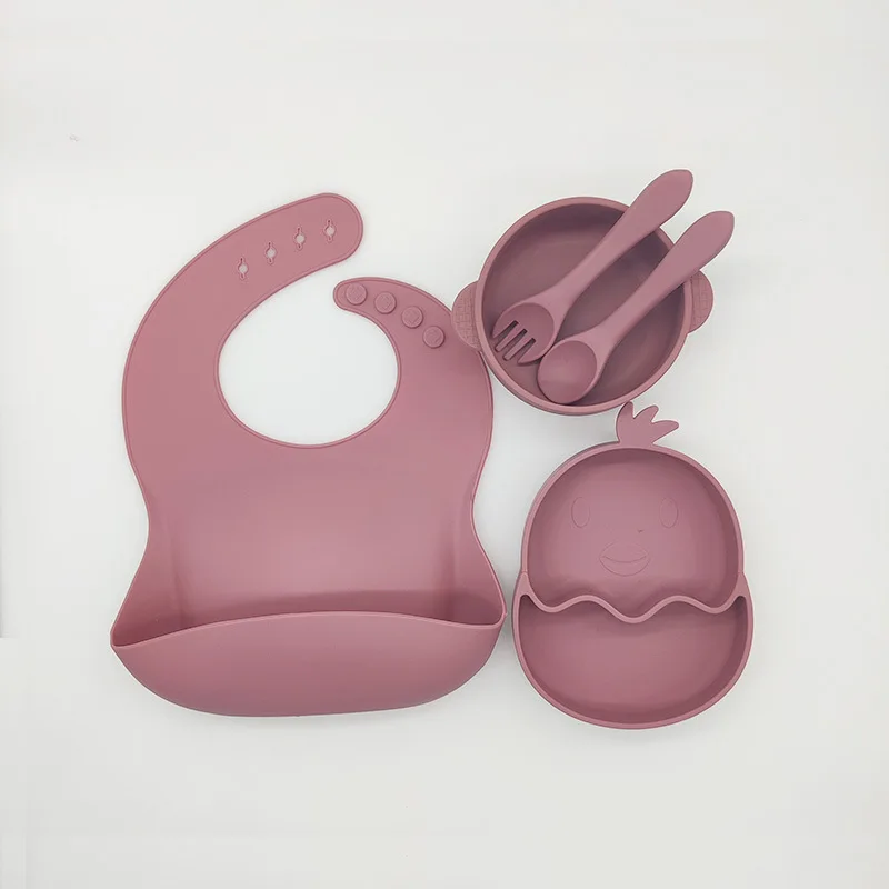 Panda Silica Gel Dinner Plate Anti Falling Silicone Suction Cup Silicone Baby Feeder