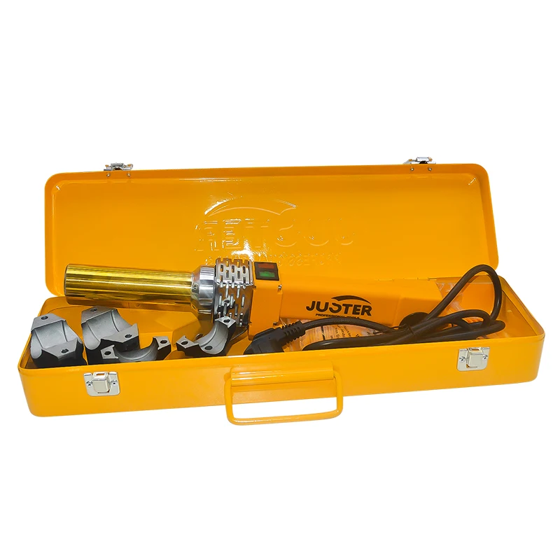 800W plastic pipe welding machine with precise electronic temperature control for PP-R/PE/PP/PVDF welder tools