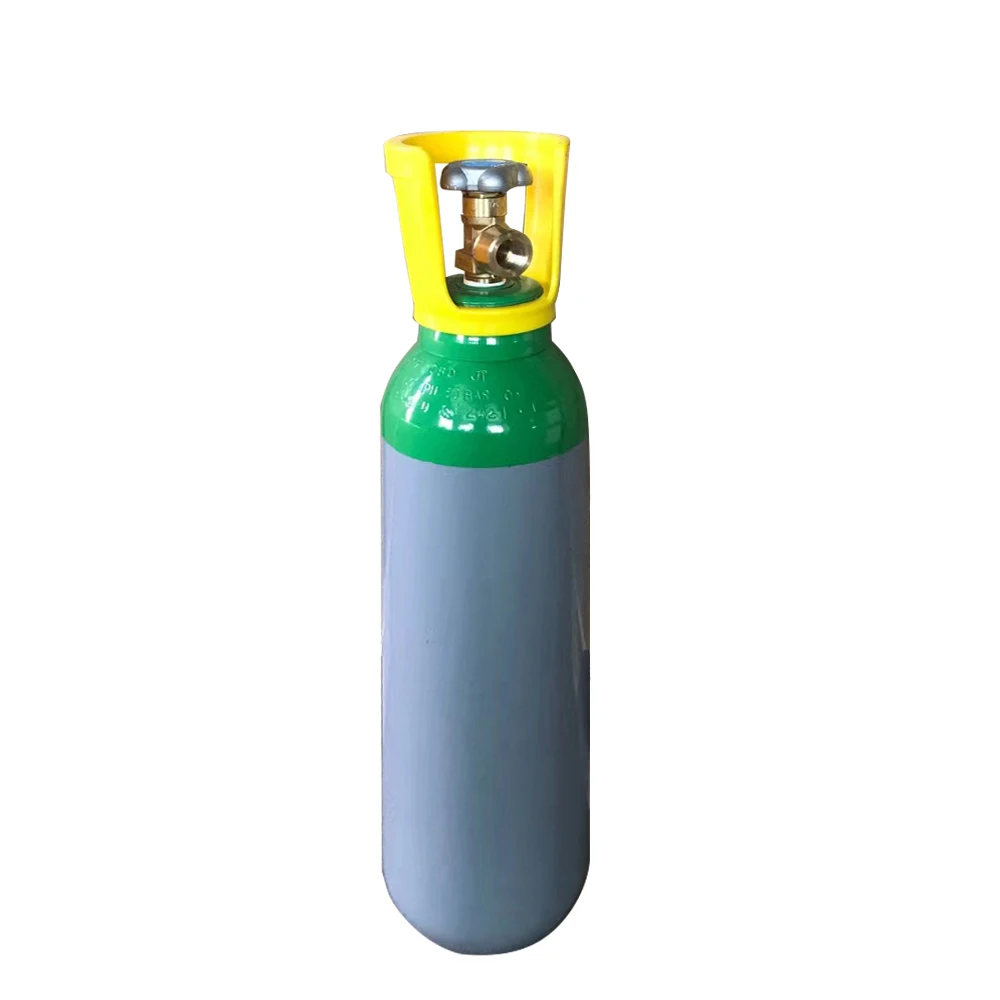 TPED Certificated 5Liter 10Liter 200bar Work Pressure Oxygen Cylinder Argon Cylinder With Vale For Industrial Use