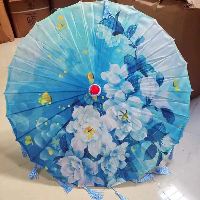 Chinese traditional handmade parasol folded oil paper umbrellas