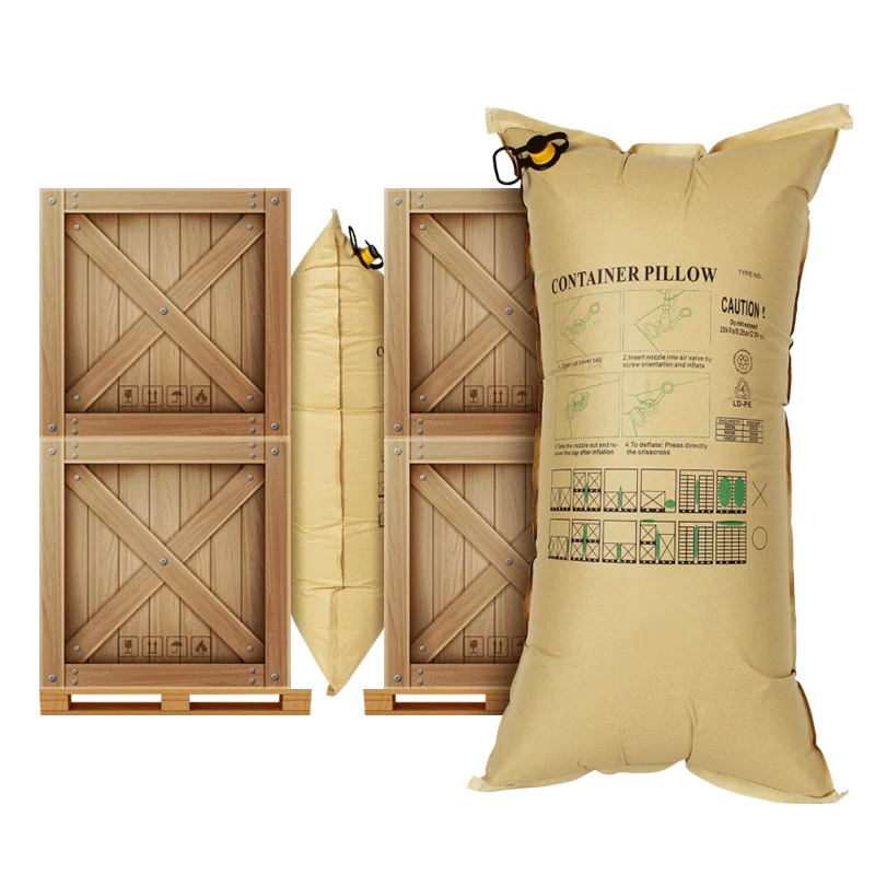 High Qualtity Inflatable Kraft Paper Container Air Dunnage Bag For Shipping Transportation Goods Protection