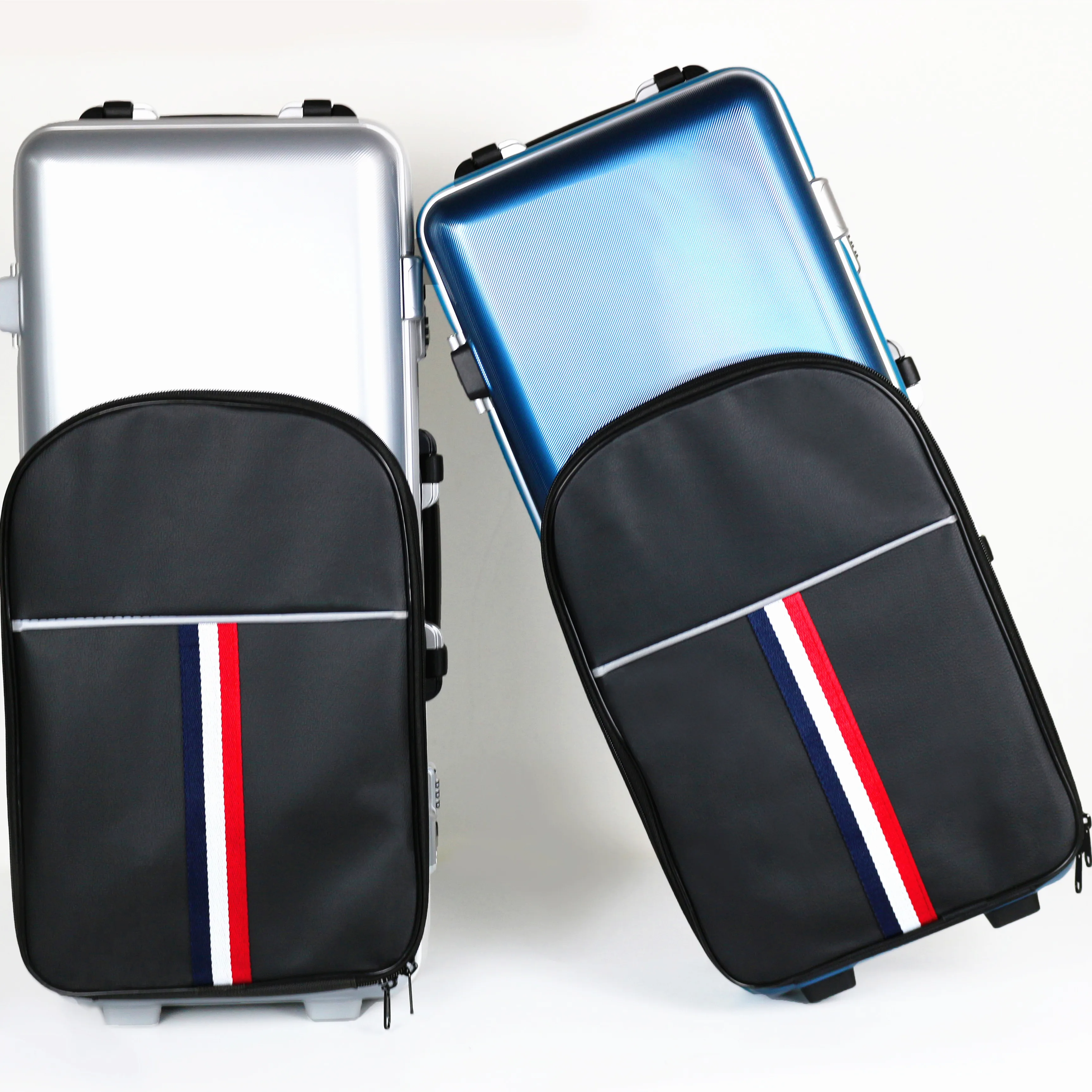 Portable Waterproof Compound carbon fiber Alto Saxophone Case bag with coded lock and bag-Silver color