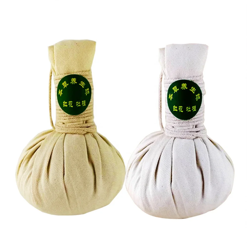 OEM 200g herbal thai compress massage spa ball for  body relaxation
