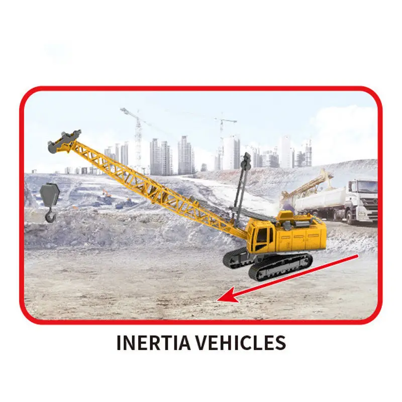 Light sound plastic Simulation Model engineering truck toy Sliding engineering large mobile crane toys