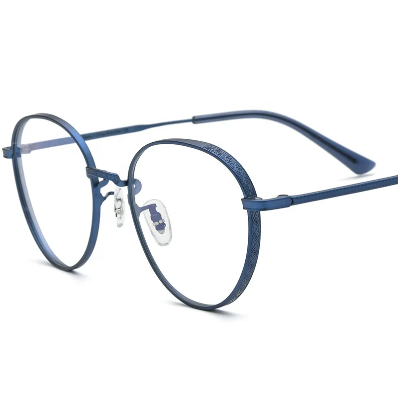 Titanium Glasses Frame Men Vintage Round Myopia Optical Prescription Eyeglasses Women 2023 New Retro Eyewear