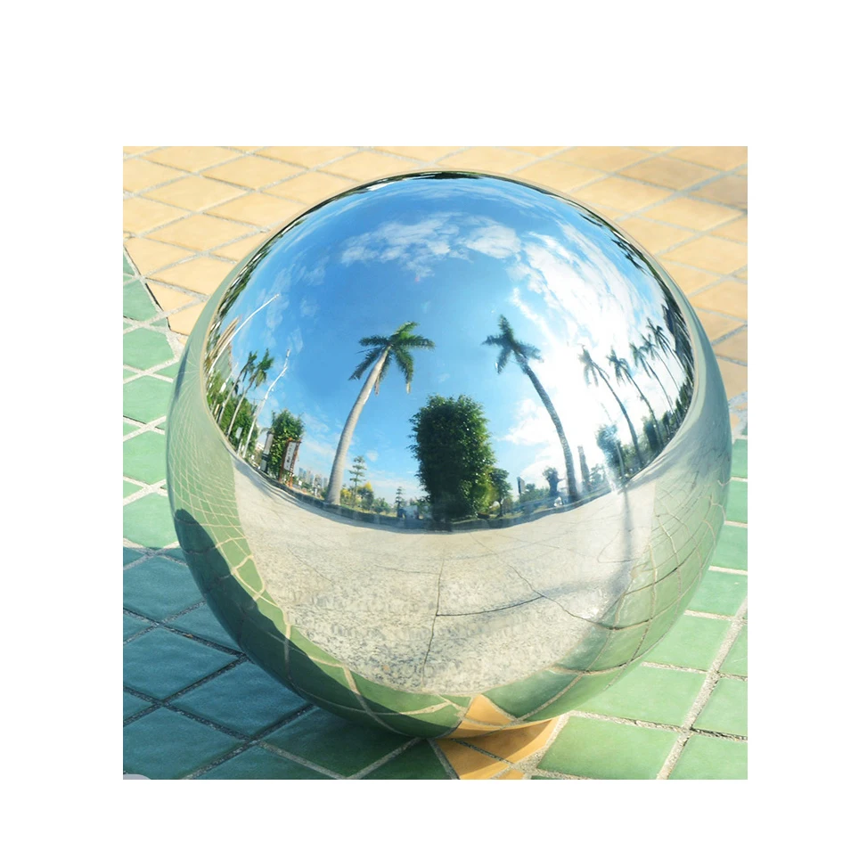 Mirror polishing hollow stainless steel sphere 10 inch 250mm reflective hollow ball for decoration