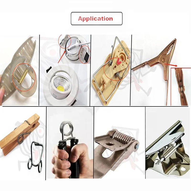 0.8mm Latch Torsion Spring Toy Car Spiral Torsion Spring Hardware Metal Spring for Notebook