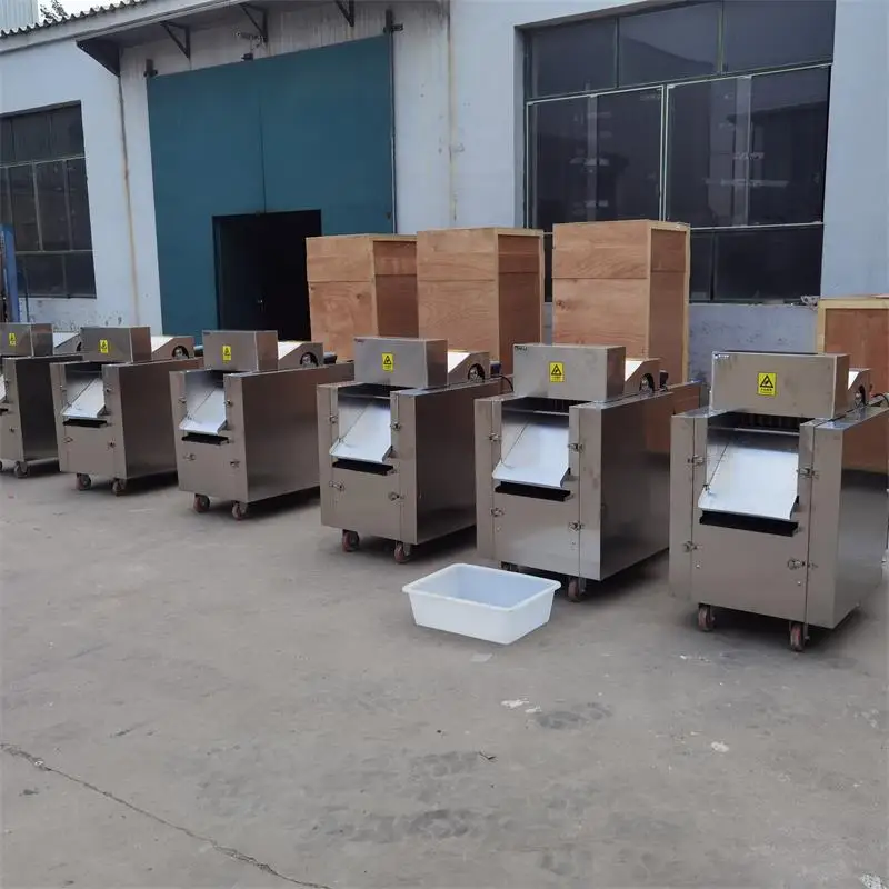 Automatic Electric meat cube cutter fish dicer cut mutton pork frozen meat cutting machine beef dicing Chicken dicing machine