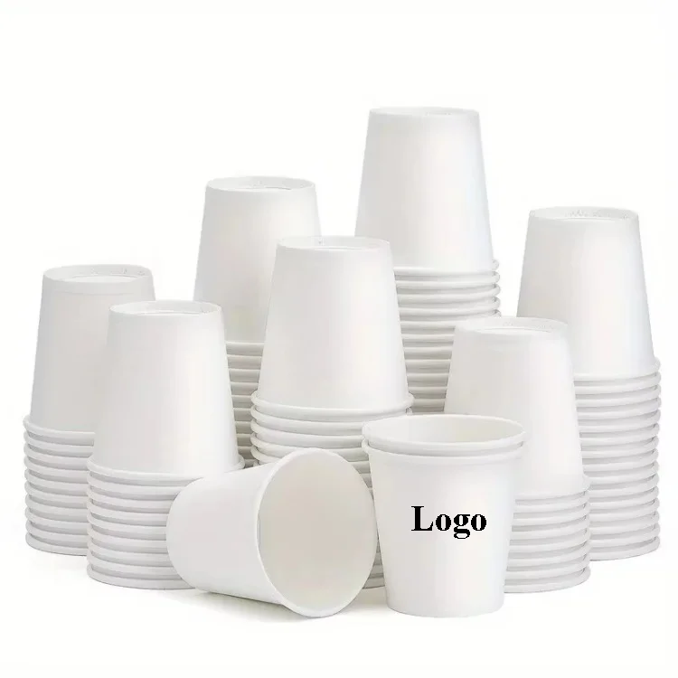 Disposable Small Paper Cups Supermarket Tasting Party Snack Packaging Office Coffee Drinks Candies Hotel Mini Mouthwash Cup