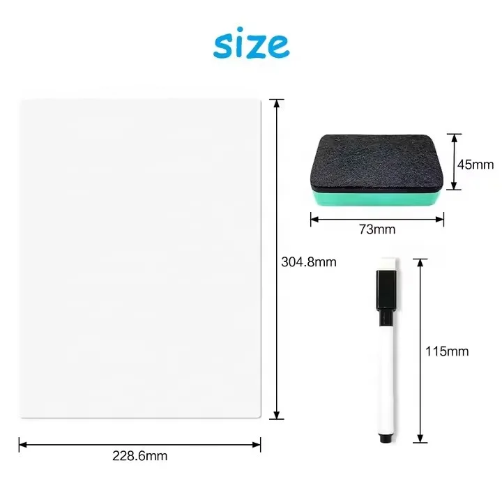 Sticky Dry Erase Whiteboard Paper Super Sticky Easel Pads Self adhesive WhiteBoard Sticker for Wall Reusable Memo Pad