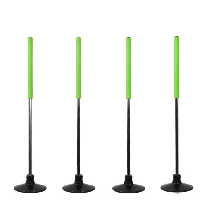 VEKEDA SPORTS Speed Agility Training Pole Set Basketball Soccer Slalom Poles with Rubber Base Basketball Training Equipment