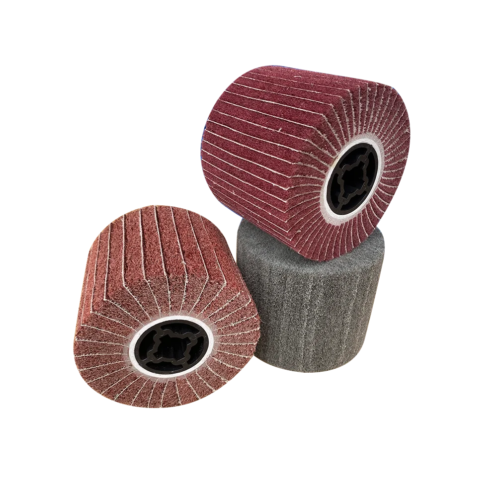 Wire Drawing Flap Wheels Stainless steel and Bright matting fiber buffing wheel