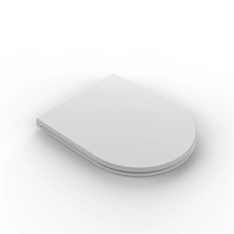 Uf/duroplast Toilet Seat Cover Sanitary Ware Seat Cover Silent Close Square Open Front Fast Installation Bathroom European