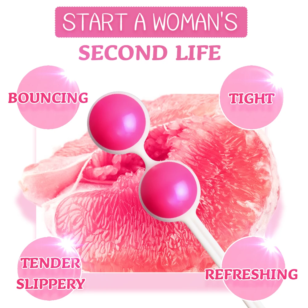 Customize kegel exercise ball vibrator vagina training ball silicon kegel balls exercise for women