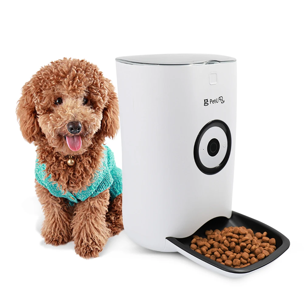 
6L Dog Cat Pet Automatic Feeder Automatic Feeder Bowl Wifi Connected Smart Automatic Pet Feeder 