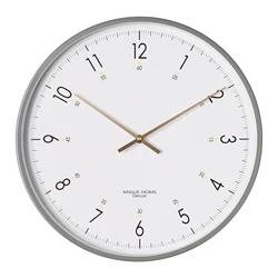 Hot sale 12inch 30cm modern nordic metal decorative quartz wall clock