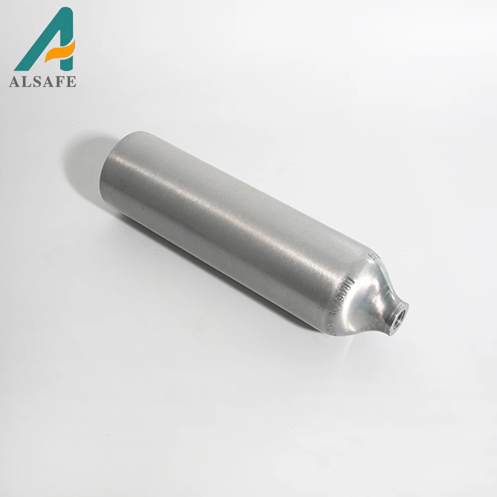 1.0L 1 Liter 150bar 309mm CE ISO Tped Oxygen Nitrogen Argon Helium Co2 Aluminium Gas Cylinder Industrial