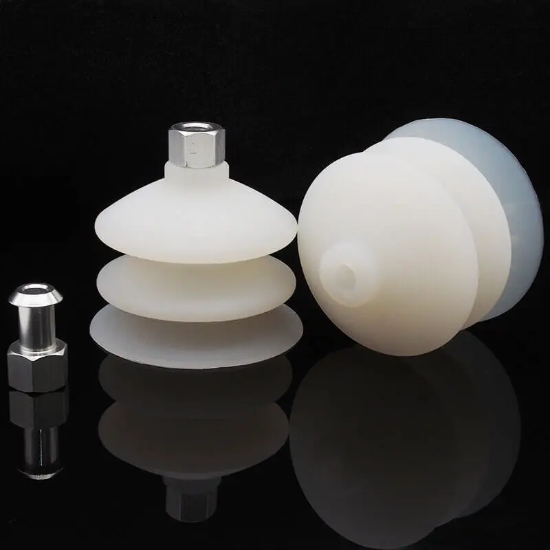 PCG-90 9cm 3 layer 2.5bellow pneumatic vacuum rubber suction cup VMQ air cupping