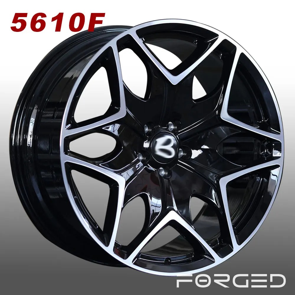 MAONS GOLD 5610F Bentley design custom luxury monoblock high quality hot sale mulit spoke alloy wheels 5 stud R20 via jwl forged