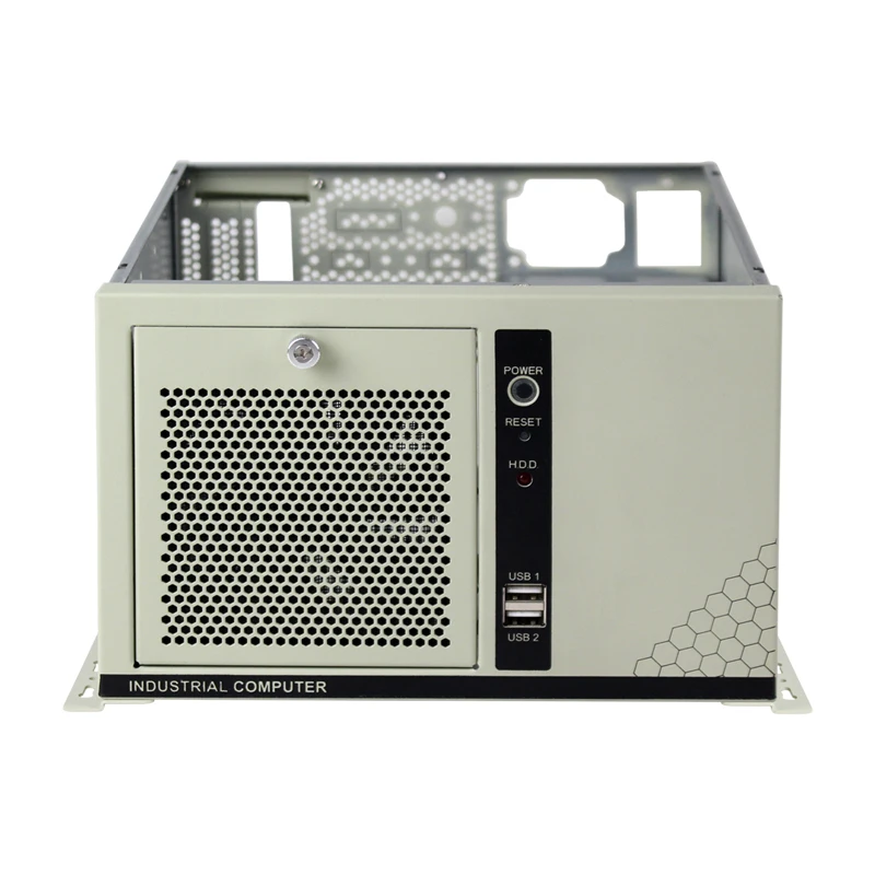 Rts Tp2143 Mini Itx Pc Industrial 2 Full-Height Pci Slots Wall Mount Server Case Box Hdd Bay Psu Chassis Flex 1U Psu