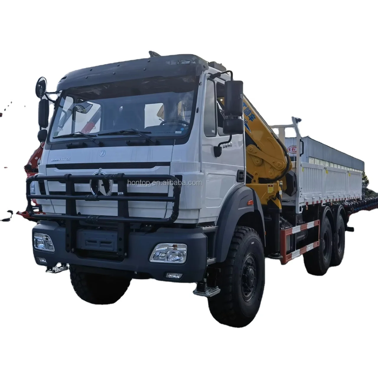 6x4 Beiben 10Ton Lift Stiff Crane Truck Mounted 10-12Ton XC-MG Crane Straight Knuckle Telescopic Boom Truck Cranes