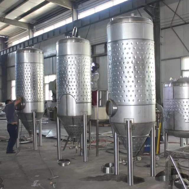 20BBL Winery Stainless Steel Conical Jacketed Fermenter Wine Fermentation