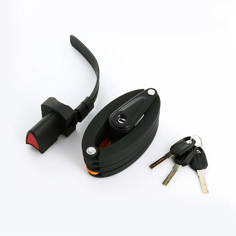 High Quality  Foldable Scooter Bike Lock With 3 Keys Security wear-resisting Anti-theft Bicycle Lock