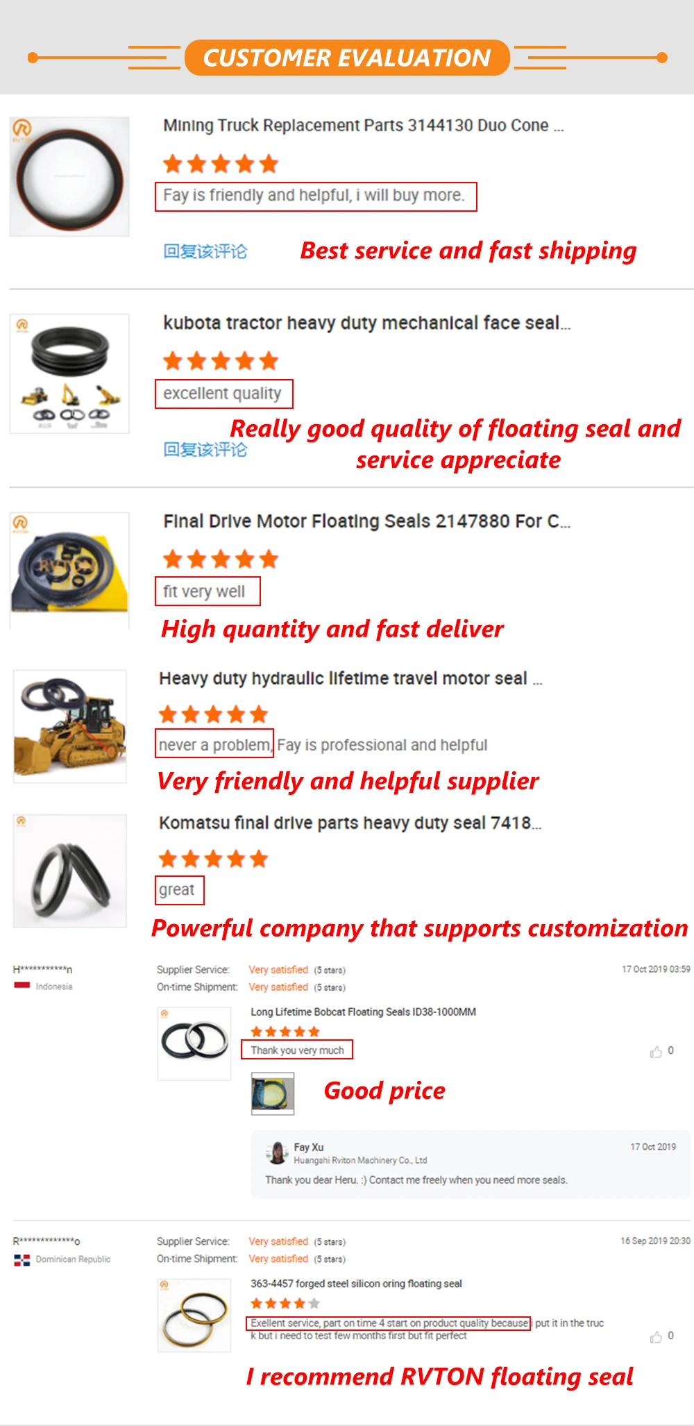 DF type floating seal R0540L (73*54*21mm) mechanical face seal FT949 duo cone seal group