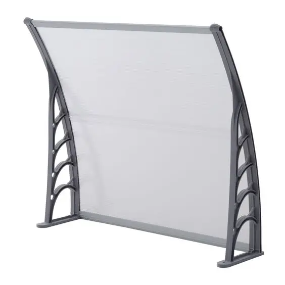 shed entry door canopy aluminium frame front window door canopy and polycarbonate canopy awning for sun protection