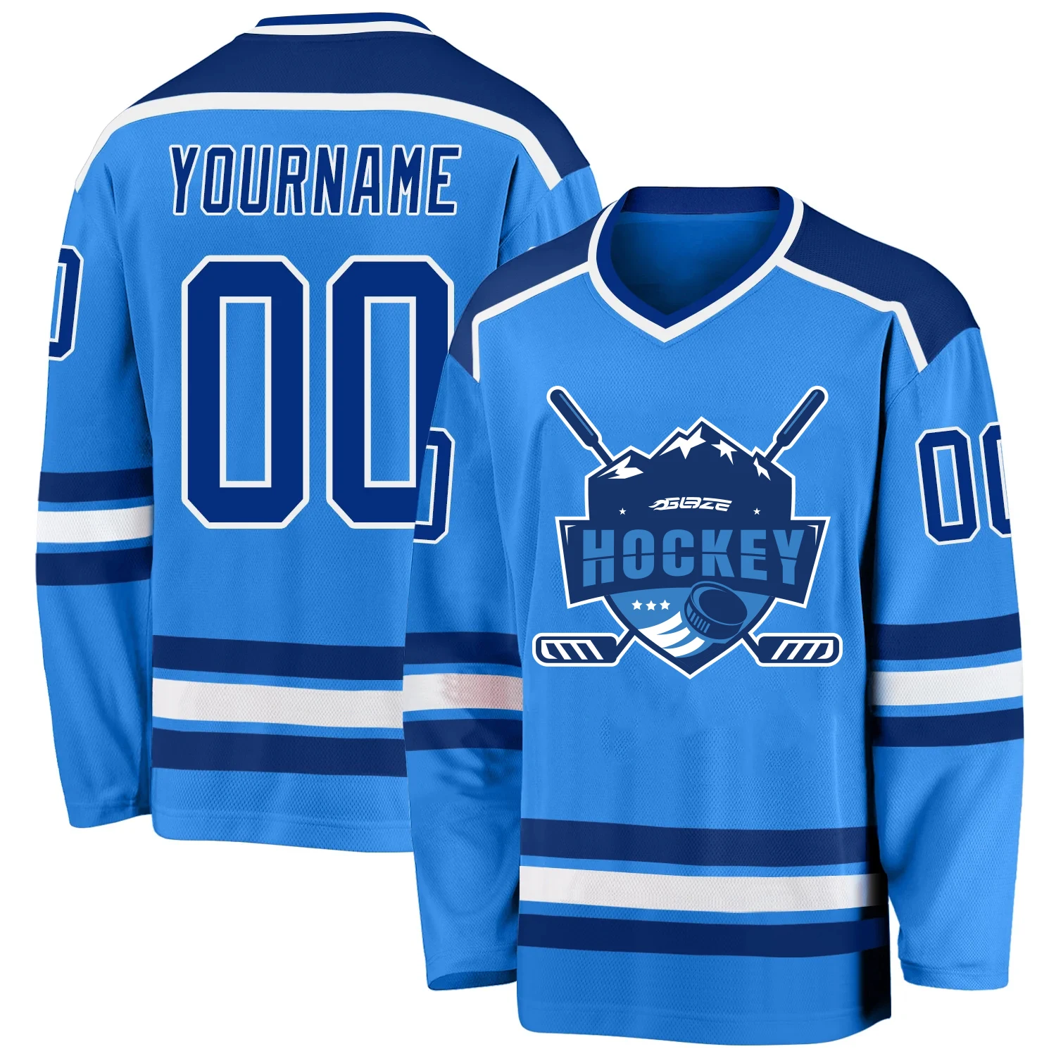 Wholesale custom Embroidery applique ice hockey jersey 100% polyester hockey jersey