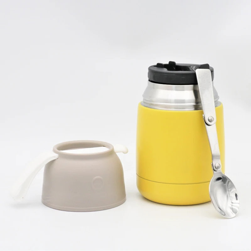 High Quality 18/8 Stainless Steel Baby Thermos Food Jar For Hot Food Insulated Vacuum Lunch Box Food Container With Spoon