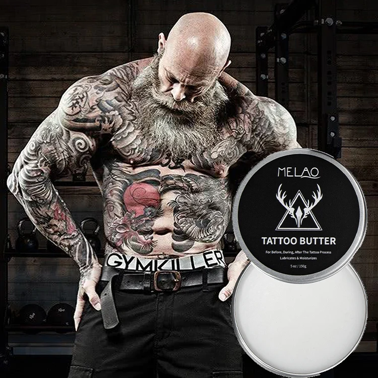 Private Label Tattoo Aftercare Balm Color Enhancement Lotion Brightener Moisturizing Cream Natural Organic Tattoo Butter