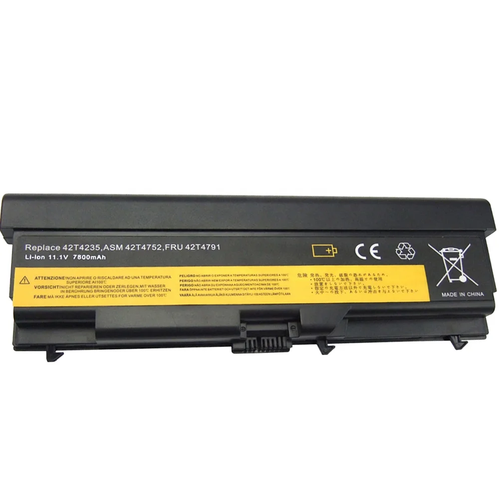 Replacement laptop battery for IBM/LENOVO 42T4235 ASM 42T4752 9-Cell TP T410 E40 E50 L410 SL510 SL410 T20