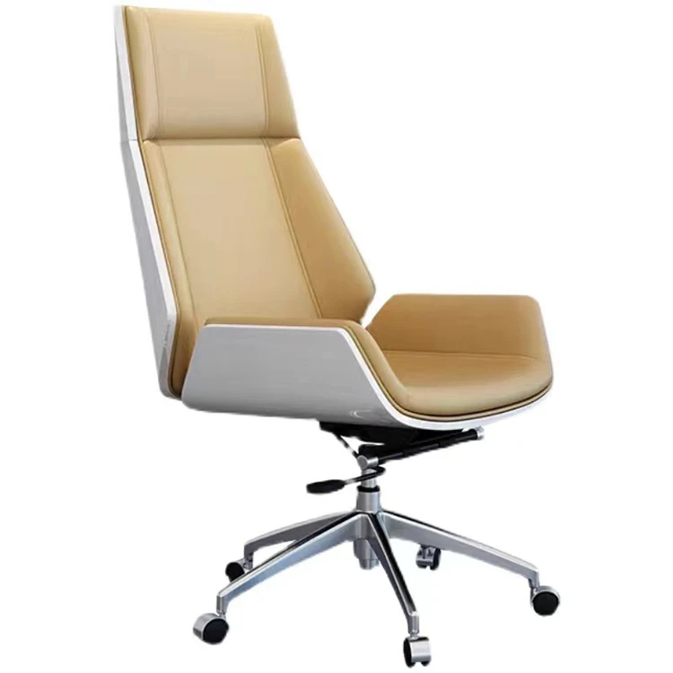 Executive Leather Wooden Office Chairs Manager Office Chair High back Leather Office Chair