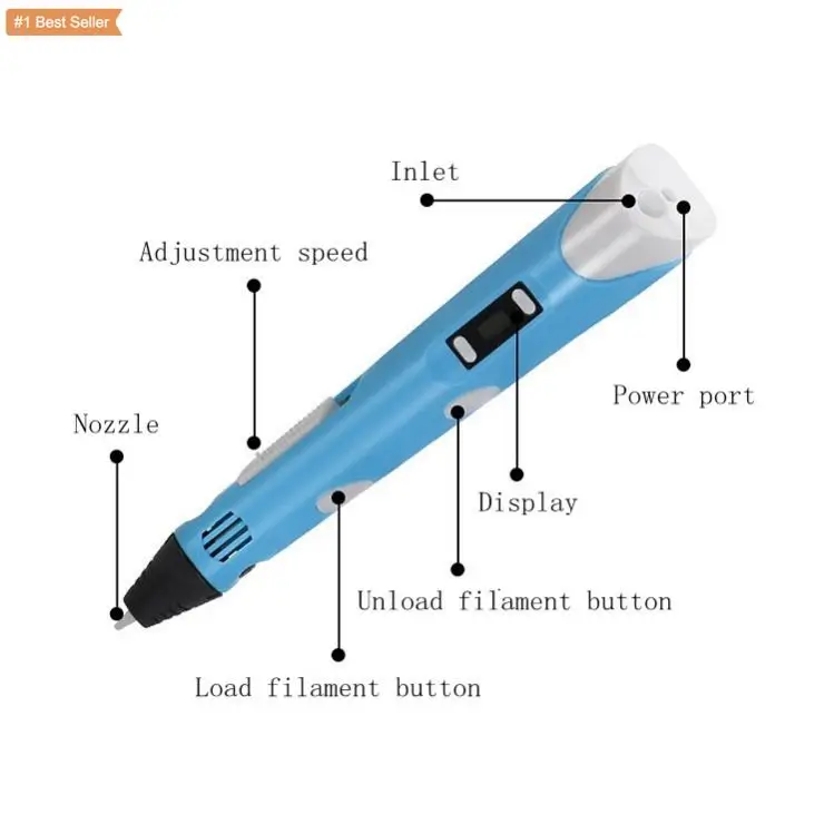 Jumon 3D Printing Pen With Speed Control Cheap impresora Price Support Usb Wire boligrafo Temperature lapiz Kids 3D Drawing Pen