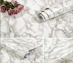 Kitchen oil oil sticker waterproof marble furniture film self-adhesive wallpaper tile table top cabinet stickers