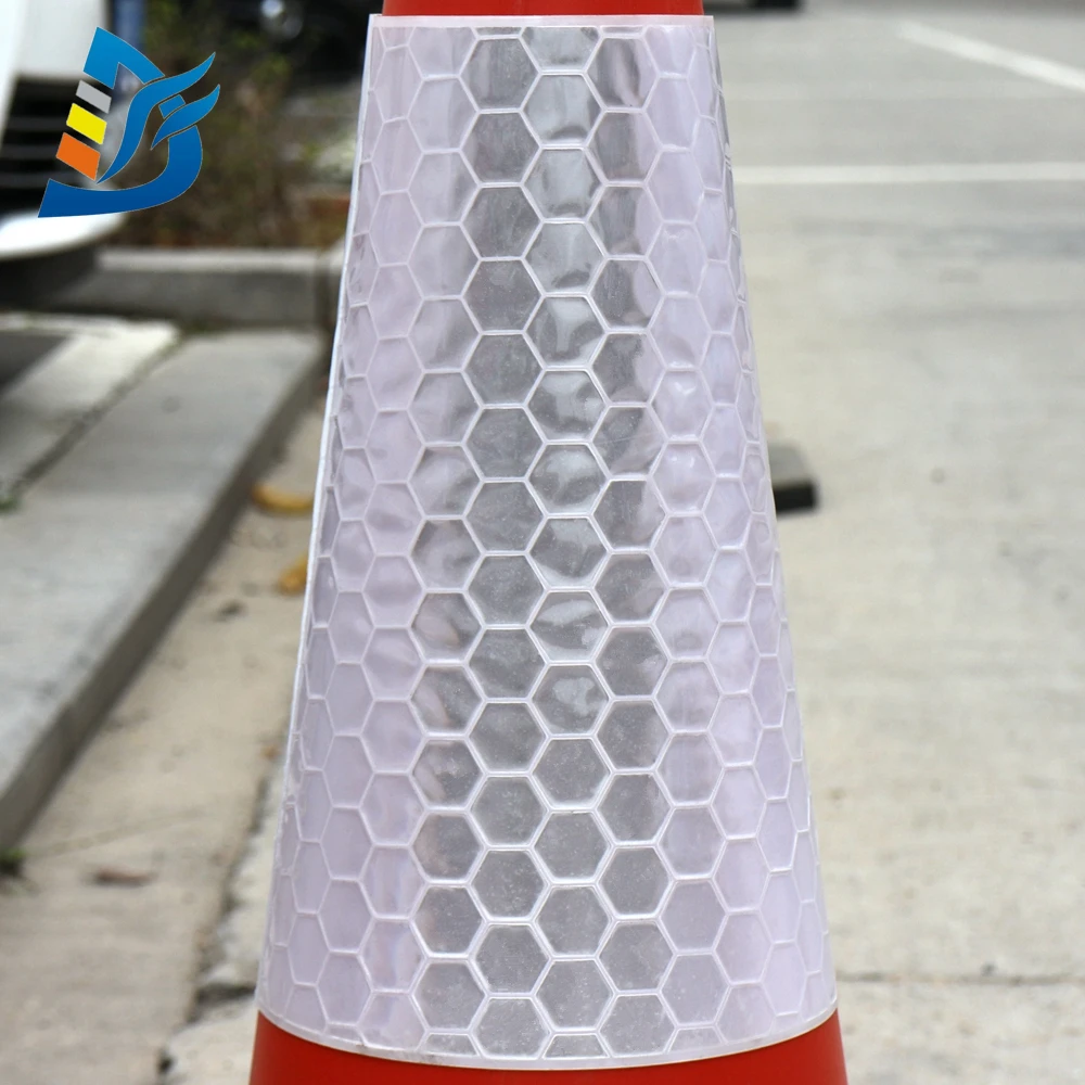 Reflective Custom Road Traffic Warning Reflective Collar Temporary PVC Cone Cover Sleeve For Traffic Trafice Cone