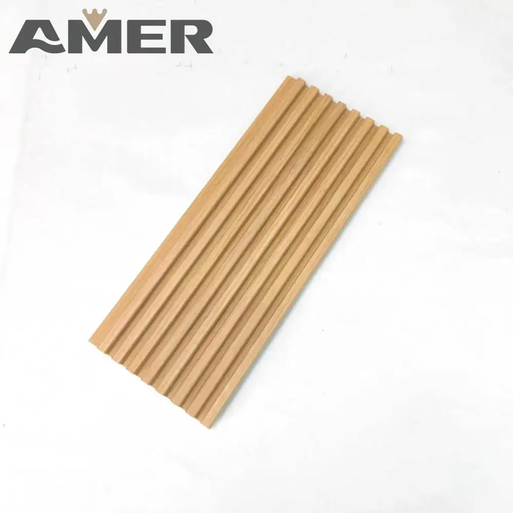 Amer Factory Price 150mm  Width Wall PS Panel  Home Decoration PS Wall Panels  Charcoal  Panels